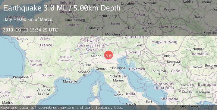 Map of NORTHERN ITALY