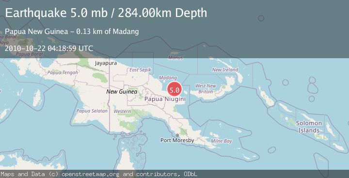 Map of EASTERN NEW GUINEA REG., P.N.G.
