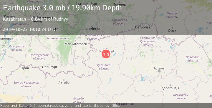 Map of WESTERN KAZAKHSTAN