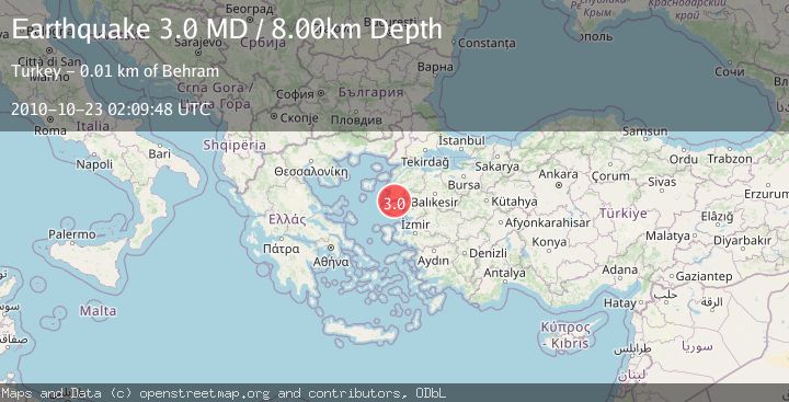 Map of NEAR THE COAST OF WESTERN TURKEY