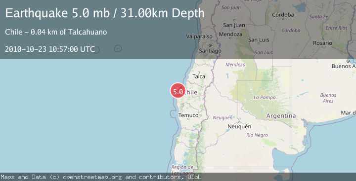 Map of OFFSHORE BIO-BIO, CHILE
