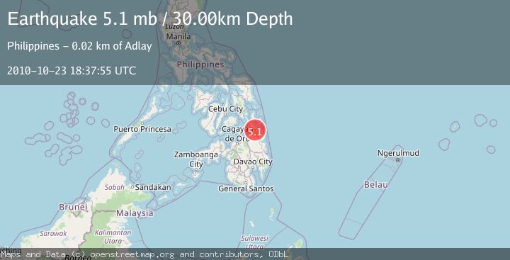 Map of MINDANAO, PHILIPPINES
