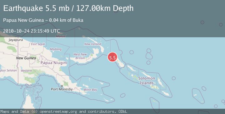 Map of BOUGAINVILLE REGION, P.N.G.