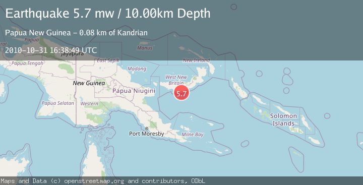 Map of NEW BRITAIN REGION, P.N.G.