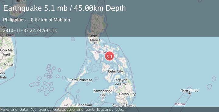 Map of MASBATE REGION, PHILIPPINES