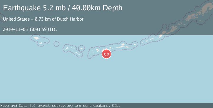 Map of ANDREANOF ISLANDS, ALEUTIAN IS.