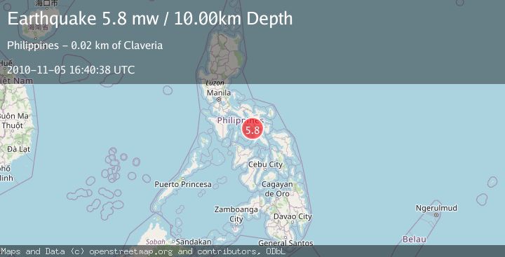 Map of MASBATE REGION, PHILIPPINES