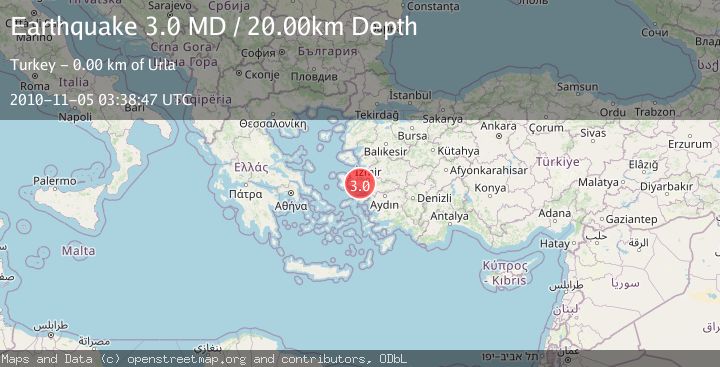 Map of NEAR THE COAST OF WESTERN TURKEY