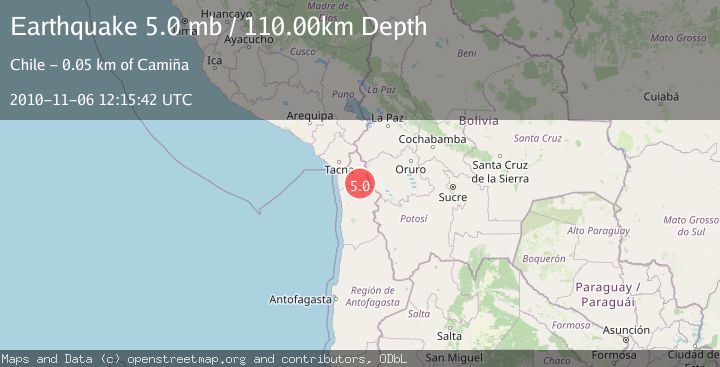 Map of TARAPACA, CHILE