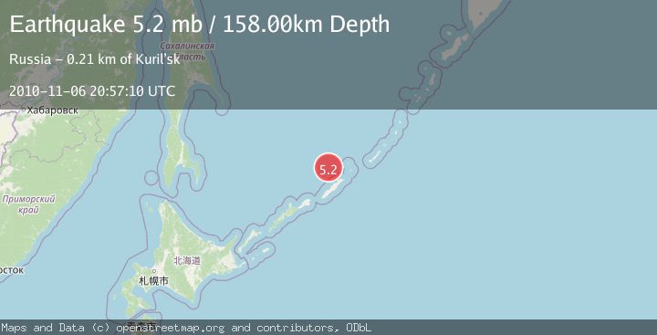 Map of KURIL ISLANDS
