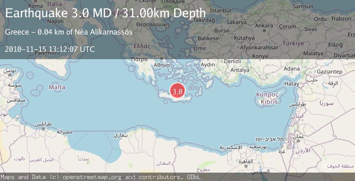 Map of CRETE, GREECE