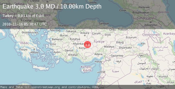 Map of CENTRAL TURKEY