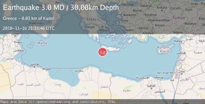 Map of CRETE, GREECE