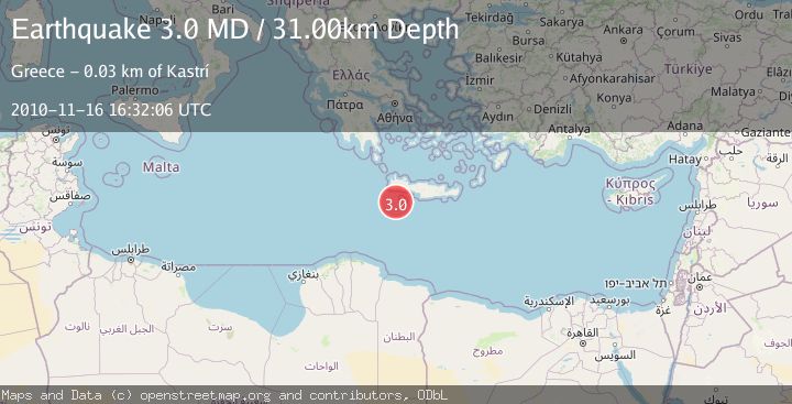 Map of CRETE, GREECE