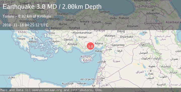Map of CENTRAL TURKEY