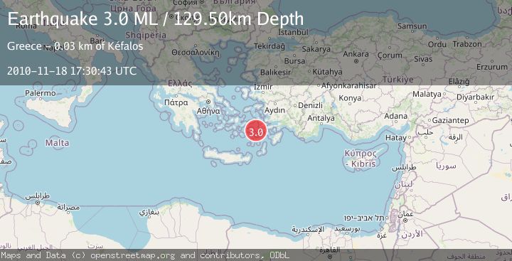 Map of DODECANESE ISLANDS, GREECE