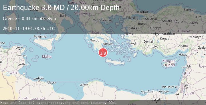 Map of SOUTHERN GREECE