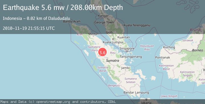 Map of NORTHERN SUMATRA, INDONESIA