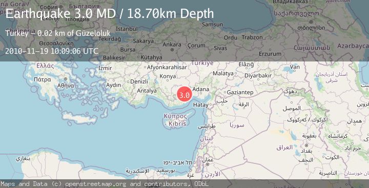Map of CENTRAL TURKEY