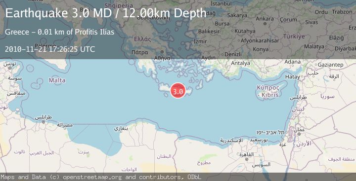 Map of CRETE, GREECE