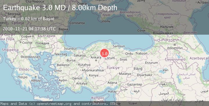 Map of CENTRAL TURKEY