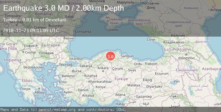 Map of CENTRAL TURKEY