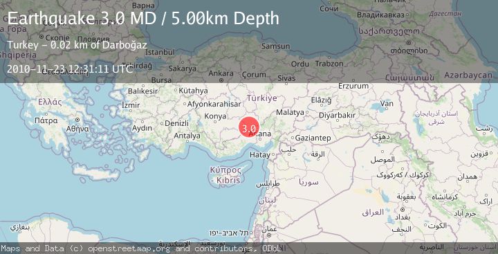 Map of CENTRAL TURKEY