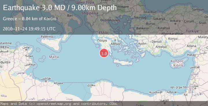 Map of SOUTHERN GREECE