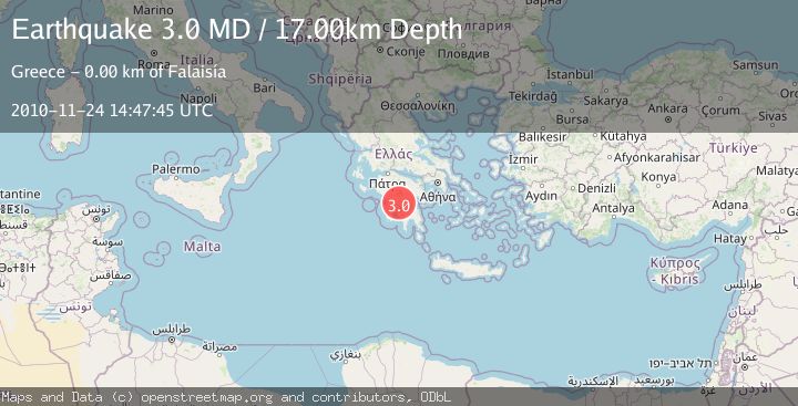 Map of SOUTHERN GREECE
