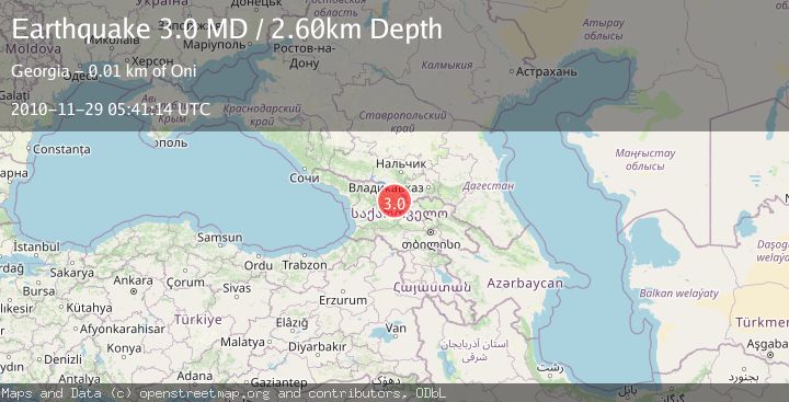 Map of GEORGIA (SAK'ART'VELO)