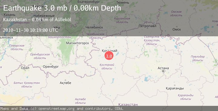 Map of WESTERN KAZAKHSTAN
