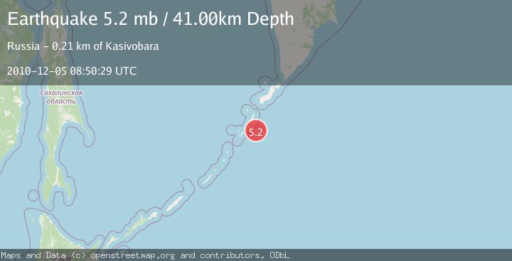 Map of KURIL ISLANDS