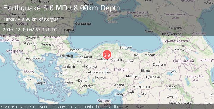 Map of CENTRAL TURKEY