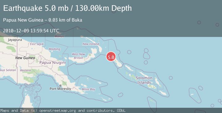 Map of BOUGAINVILLE REGION, P.N.G.