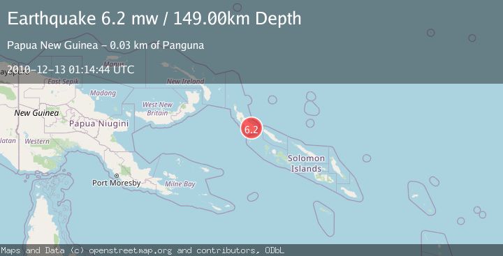 Map of BOUGAINVILLE REGION, P.N.G.