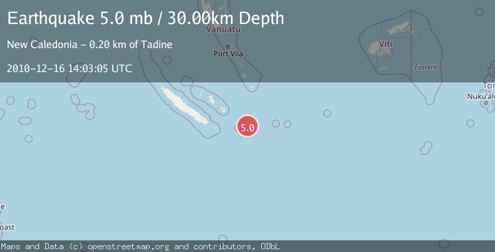 Map of SOUTHEAST OF LOYALTY ISLANDS