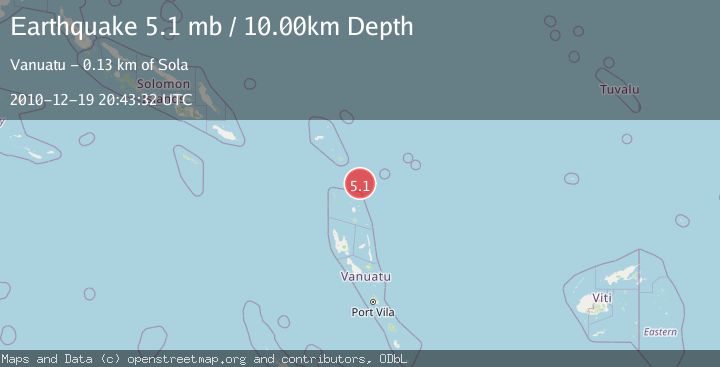 Map of SANTA CRUZ ISLANDS