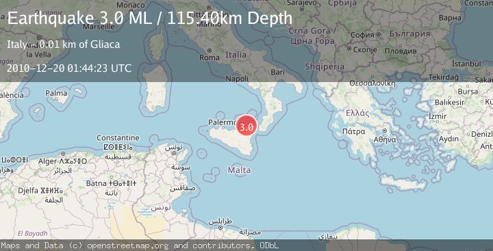 Map of SICILY, ITALY