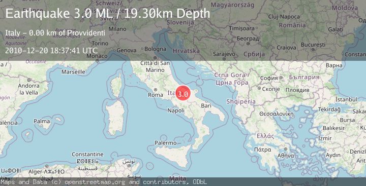 Map of SOUTHERN ITALY