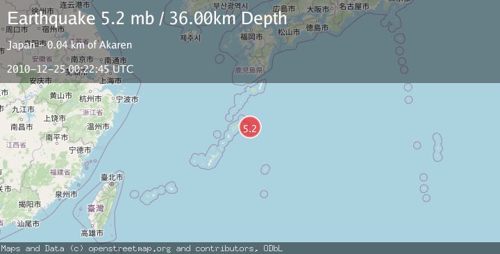 Map of RYUKYU ISLANDS, JAPAN