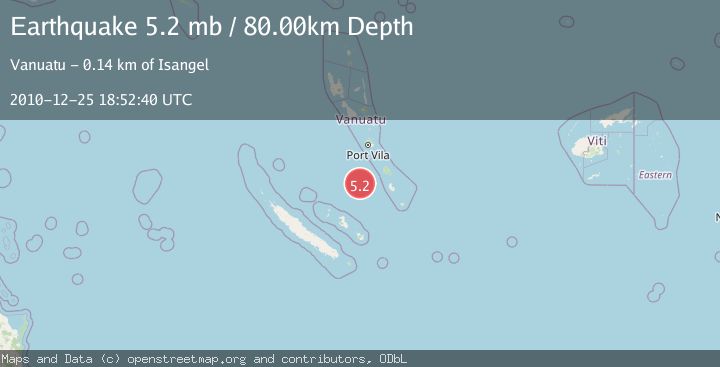 Map of VANUATU REGION