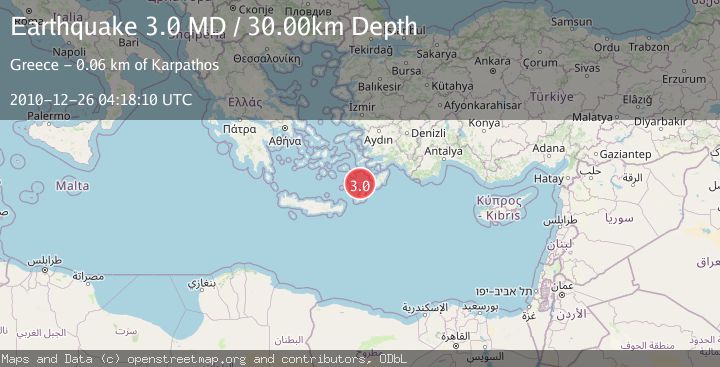 Map of DODECANESE ISLANDS, GREECE