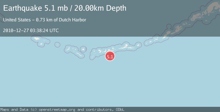 Map of ANDREANOF ISLANDS, ALEUTIAN IS.
