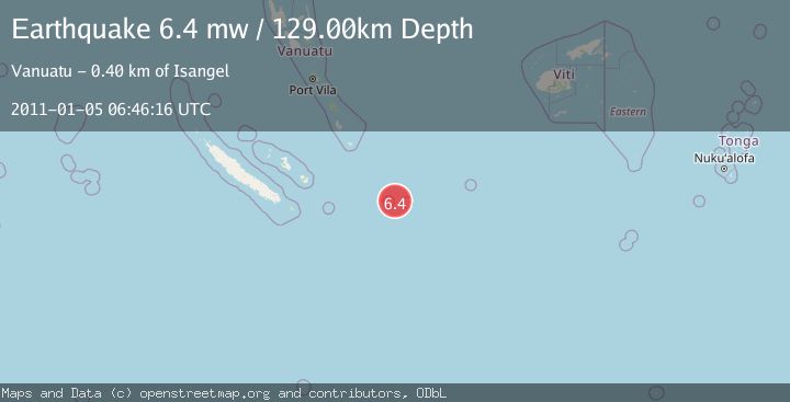 Map of SOUTHEAST OF LOYALTY ISLANDS