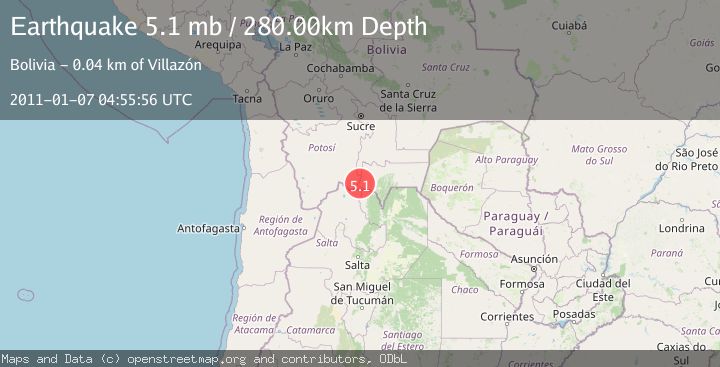 Map of TARIJA, BOLIVIA