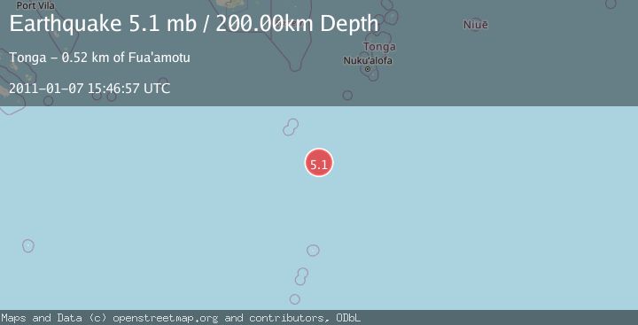 Map of SOUTH OF FIJI ISLANDS