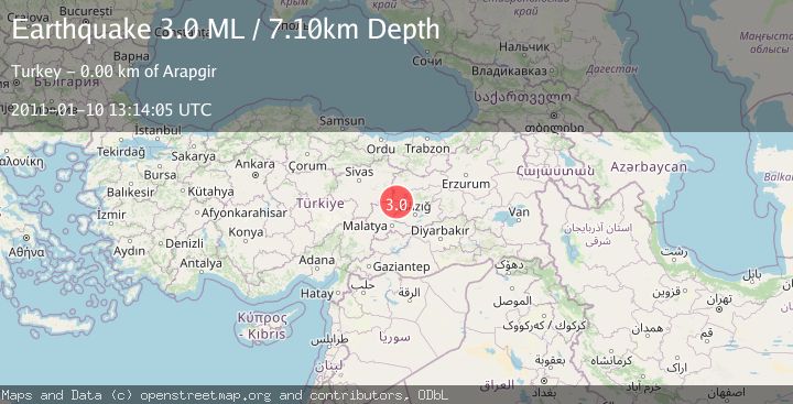 Map of EASTERN TURKEY