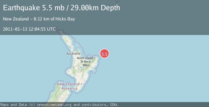 Map of OFF E. COAST OF N. ISLAND, N.Z.
