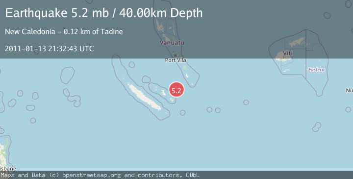 Map of LOYALTY ISLANDS