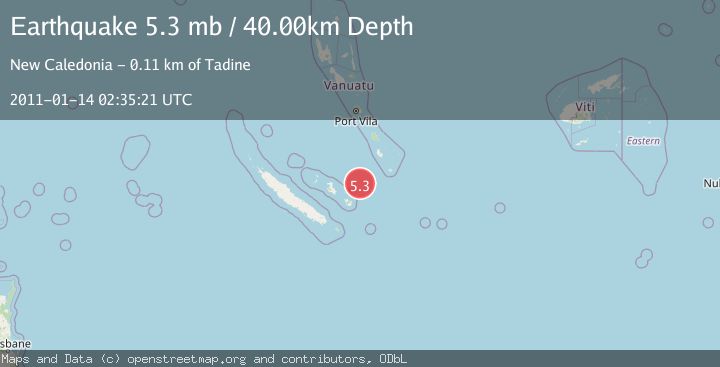 Map of LOYALTY ISLANDS
